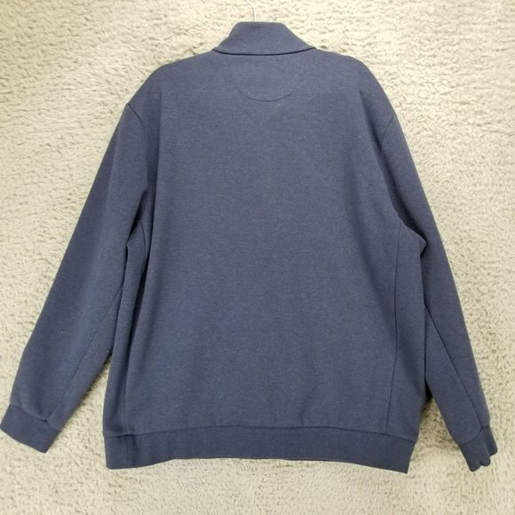Polo Ralph Lauren Shirt Mens XXL Blue Long Sleeve Mock Neck Sweatshirt *Read* - Picture 13 of 14